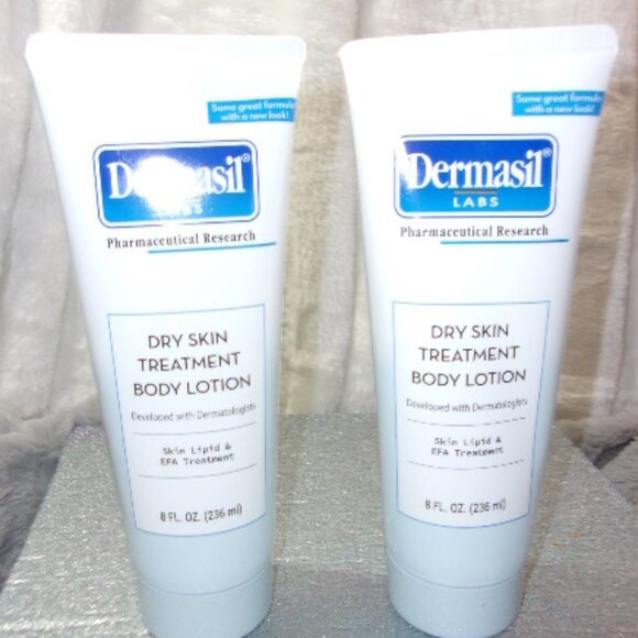 M-65 NEW SEALED SET OF 2 DERMASIL LABS DRY SKIN TREATMENT BODY LOTION - Picture 1 of 6
